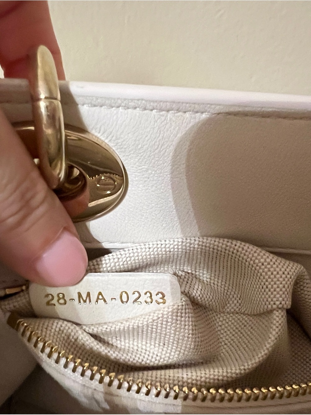 Christian Dior Lady 95.22 Mini White Calfskin Bag - Picture 5 of 8